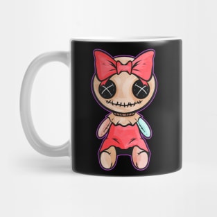 Scary Voodoo Puppet loop in Hair Halloween Mug